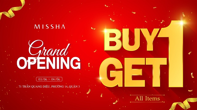  MISSHA Việt Nam tưng bừng khai trương với khuyến mãi hấp dẫn