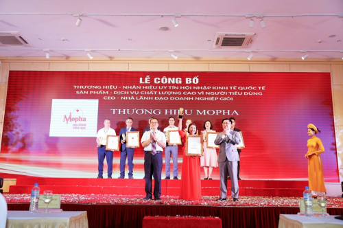 Thương hiệu Mopha đạt giải thưởng “Top 10 Sản Phẩm – Dịch Vụ Chất Lượng Cao Vì Người Tiêu Dùng”
