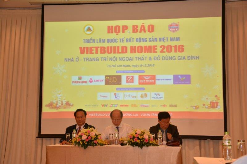  Họp báo Triển lãm Bất động sản - Trang trí nội thất & Đồ dùng gia đình ''Vietbuild Home 2016''