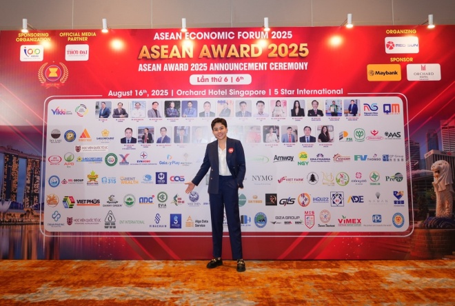 Chị Kim Cương - Đại diện thương hiệu gạo Tây Đô Kim Cương tại sự kiện ASEAN AWARD 2025