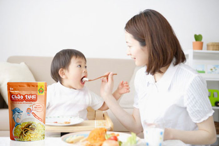 Cháo tươi lươn đậu xanh Cây Thị, bé ăn dặm đút muỗng nào hết sạch muỗng đó