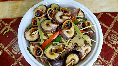 Giòn ngon ốc đá miền Tây xứ Thanh