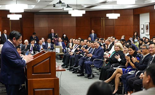 Thủ tướng Phạm Minh Chính đến thăm và phát biểu tại Đại học Harvard
