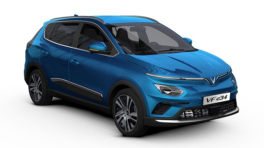 VF e34 là ôtô điện đầu tiên của VinFast