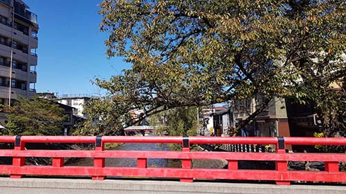 Cây cầu biểu tượng của phố cổ Hidatakayama