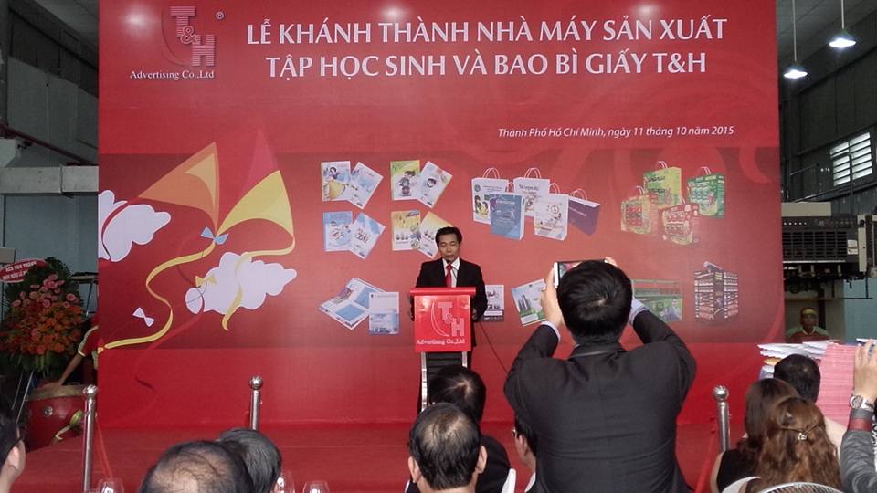 Khánh thành nhà máy tập học sinh và bao bì giấy 120 tỷ tại TPHCM